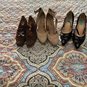 Shoes all different colors